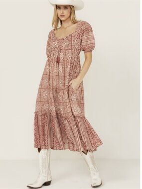 Cleobella Joely Southwestern Print Midi Dress
